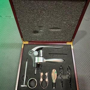 Premium Silver Wine Opener Set